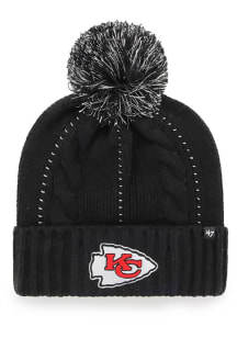 47 Kansas City Chiefs Black Bauble Cuff Womens Knit Hat