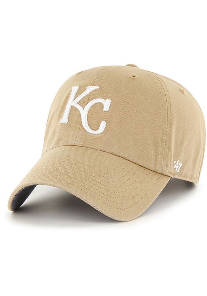47 Kansas City Royals Chambray UV Clean Up Adjustable Hat - Khaki