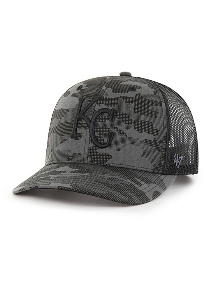47 Brand Camo, Black San Francisco 49ers Trucker Adjustable Hat in