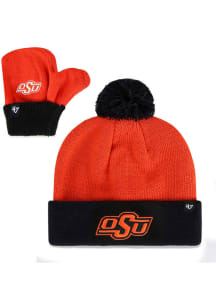 47 Oklahoma State Cowboys Bam Bam Knit Set Baby Knit Hat - Orange