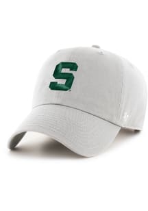 47 White Michigan State Spartans Secondary Clean Up Adjustable Hat