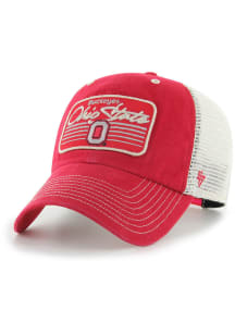 47 Ohio State Buckeyes Five Point Clean Up Adjustable Hat - Red