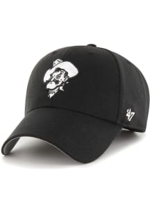 47 Oklahoma State Cowboys White Logo MVP Adjustable Hat - Black