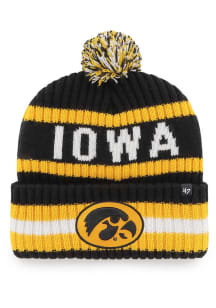 47 Iowa Hawkeyes Black Bering Cuff Mens Knit Hat