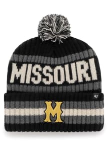 47 Missouri Tigers Black Bering Cuff Mens Knit Hat