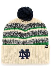 47 Notre Dame Fighting Irish Ivory Tavern Cuff Mens Knit Hat