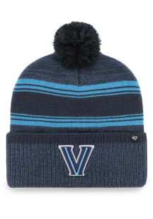 47 Villanova Wildcats Navy Blue Fadeout Cuff Mens Knit Hat