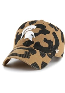 Michigan State Spartans 47 Rosette Clean Up Womens Adjustable Hat - Brown