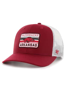 47 Arkansas Razorbacks Strap Drifter Trucker Adjustable Hat - Cardinal