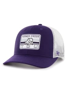 47 TCU Horned Frogs Strap Drifter Trucker Adjustable Hat - Purple