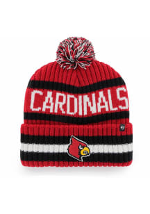47 Louisville Cardinals Red Bering Cuff Mens Knit Hat