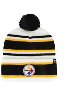 47 Pittsburgh Steelers Black Stripling Cuff Knit Youth Knit Hat