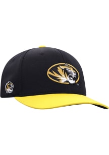 Missouri Tigers Mens Black 2T Reflex One-Fit Flex Hat