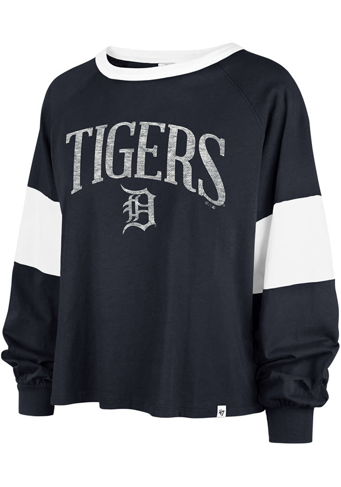 47 Women's Detroit Tigers Blue Celeste Long Sleeve T-Shirt