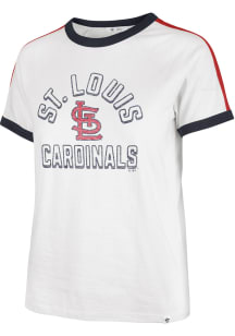 47 St Louis Cardinals Womens White Sweet Heat Short Sleeve T-Shirt