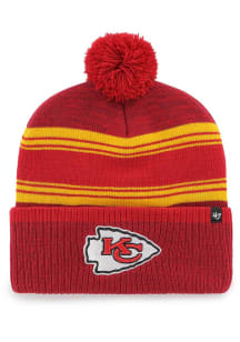 47 Kansas City Chiefs Red Fadeout Cuff Mens Knit Hat