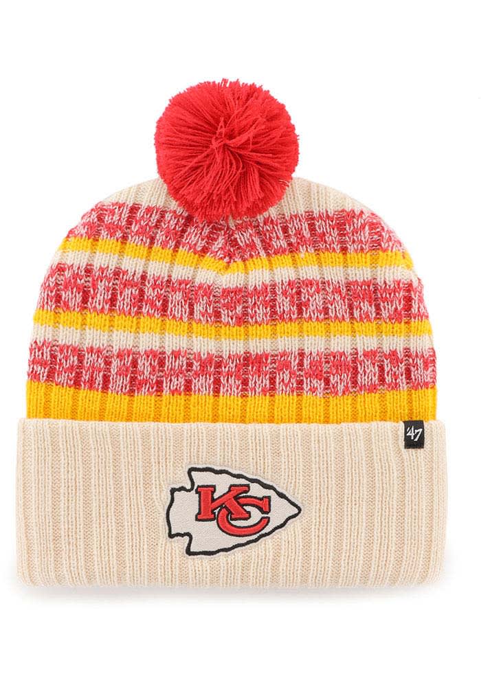 Kansas City Chiefs 47 Tan Knit Hat