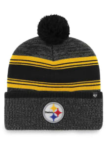 47 Pittsburgh Steelers Black Fadeout Cuff Mens Knit Hat