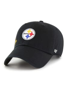 47 Pittsburgh Steelers Black Confetti Icon Clean Up Womens Adjustable Hat