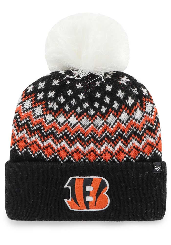 Cincinnati Bengals 47 Brand Women's Black Fiona Cuff Knit Hat