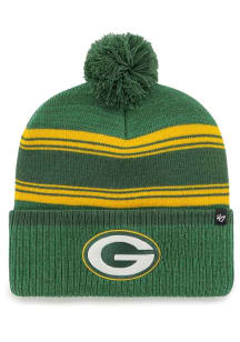 47 Green Bay Packers Green Fadeout Cuff Mens Knit Hat