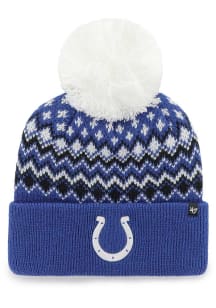 47 Indianapolis Colts Blue Elsa Cuff Knit Womens Knit Hat