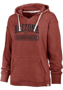 47 Arizona Diamondbacks Womens Red Wilder Hooded Sweatshirt