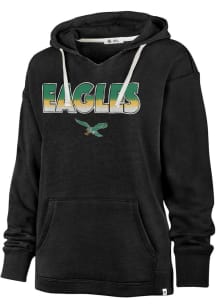 47 Philadelphia Eagles Womens Black Kennedy Hooded Sweatshirt