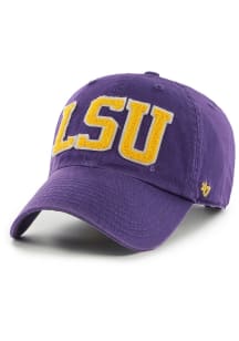 47 LSU Tigers Hand Off Clean Up Adjustable Hat - Purple