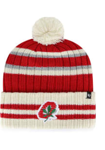 47 Ohio State Buckeyes Red No Huddle Cuff Mens Knit Hat