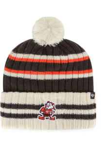 47 Cleveland Browns Brown No Huddle Cuff Mens Knit Hat