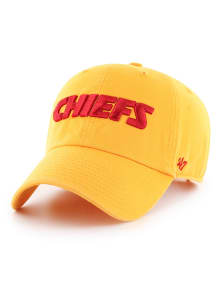 47 Kansas City Chiefs Script Clean Up Adjustable Hat - Gold