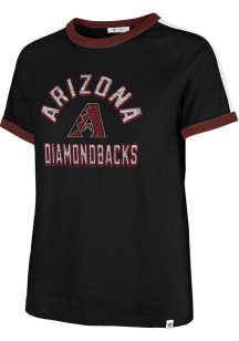 47 Arizona Diamondbacks Womens Black Sweet Heat Short Sleeve T-Shirt