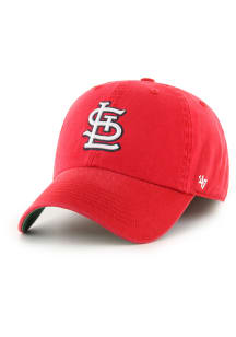 47 St Louis Cardinals Mens Red Sure Shot Side Patch Classic Franchise Fitted Hat