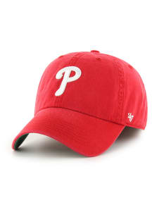 47 Philadelphia Phillies Mens Red Sure Shot Side Patch Classic Franchise Fitted Hat