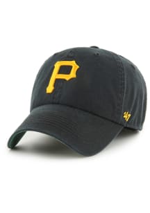 47 Pittsburgh Pirates Mens Black Sure Shot Side Patch Classic Franchise Fitted Hat