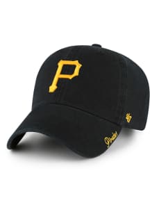47 Pittsburgh Pirates Black 47 Clean Up W Womens Adjustable Hat