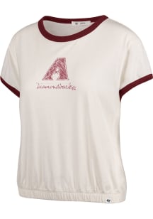 47 Arizona Diamondbacks Womens White Dainty Short Sleeve T-Shirt
