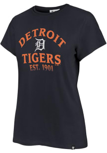 47 Detroit Tigers Womens Navy Blue Fade Up Short Sleeve T-Shirt