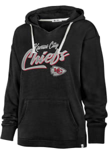 47 Kansas City Chiefs Womens Black Kennedy Hooded Sweatshirt