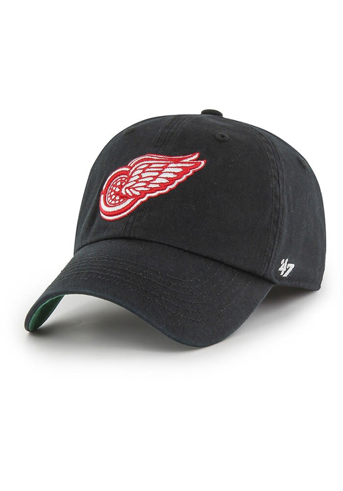 Detroit Red Wings Mens Retro Franchise BLACK 47 Fitted Hat