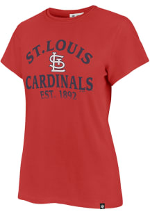47 St Louis Cardinals Womens Red Fade Up Short Sleeve T-Shirt