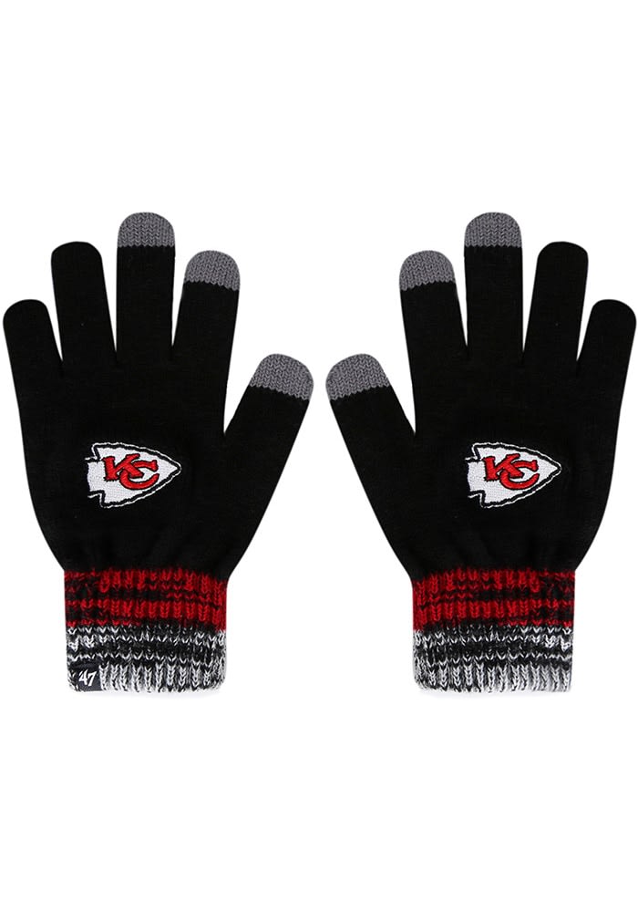Kansas City Chiefs Static Mens Gloves BLACK