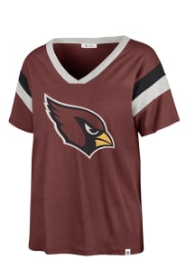 47 Arizona Cardinals Womens Maroon Mission Premier Short Sleeve T-Shirt