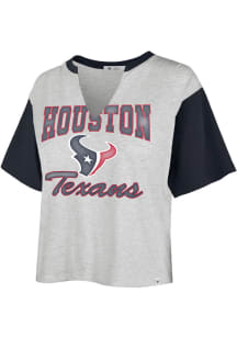 47 Houston Texans Womens Grey Sandy Daze Short Sleeve T-Shirt