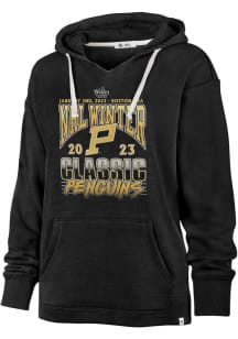 47 Pittsburgh Penguins Womens Black Winter Classic Hooded Sweatshirt