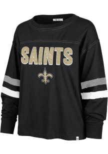 47 New Orleans Saints Womens Black Arbour LS Tee