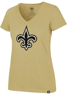 47 New Orleans Saints Womens Gold Imprint Ultra Short Sleeve T-Shirt