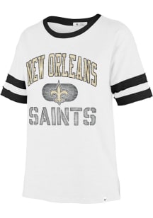 47 New Orleans Saints Womens White Game Play Short Sleeve T-Shirt