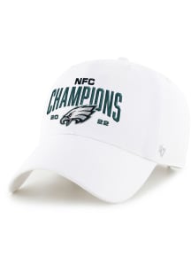 47 Philadelphia Eagles 2022 Conference Champions Clean Up Adjustable Hat - White